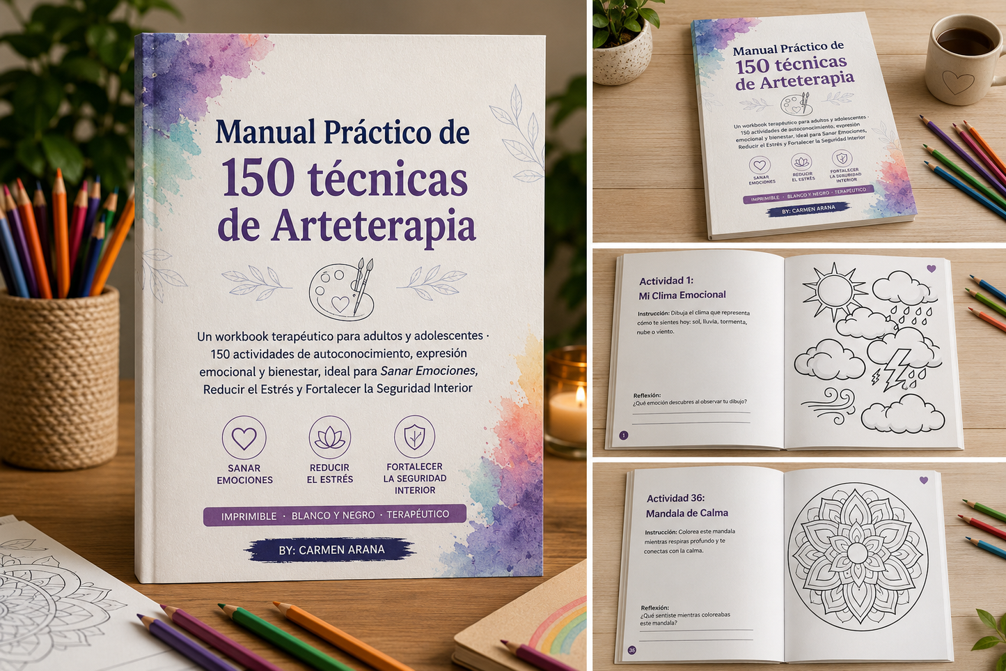 El Arte de Conectar: 150 Técnicas de Arteterapia para la Calma y Claridad Emocional
